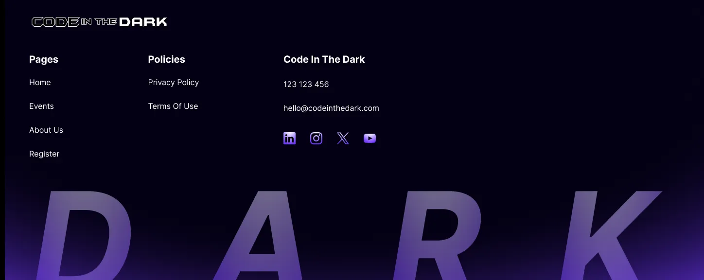 Code in the Dark — screen 5 of 5
