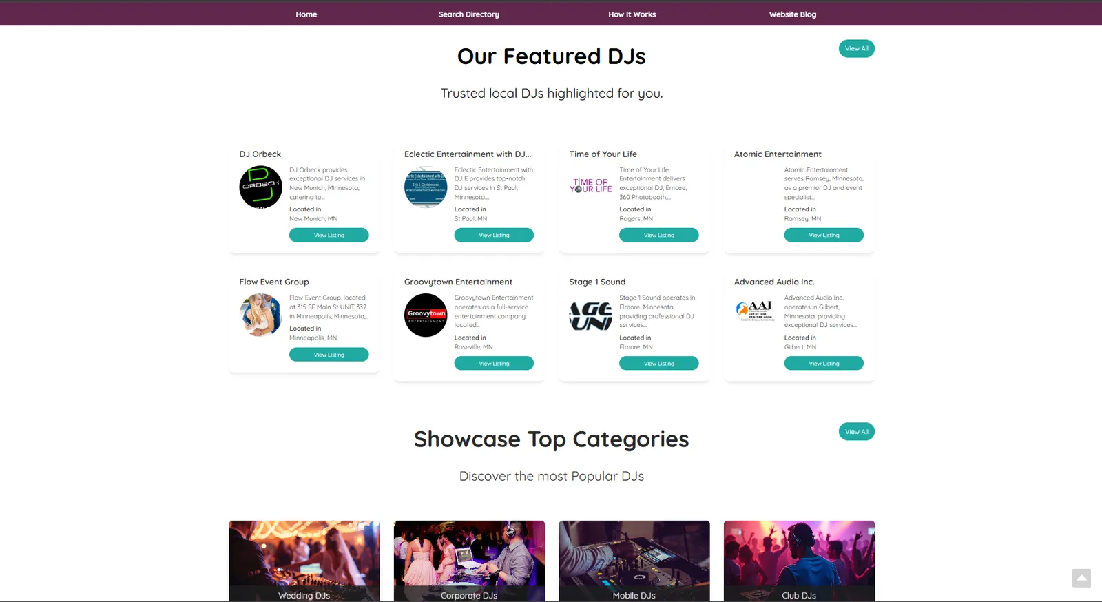 DJ Directory — screen 2 of 5