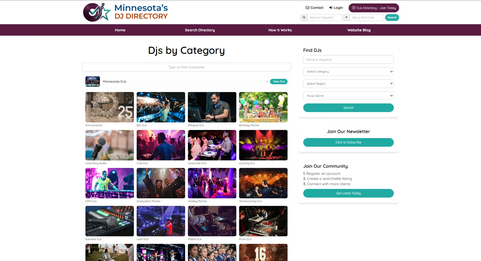 DJ Directory — screen 4 of 5
