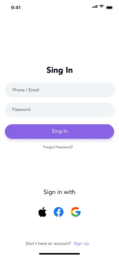 Fitness App — screen 2 of 7