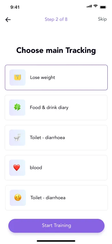 Fitness App — screen 3 of 7