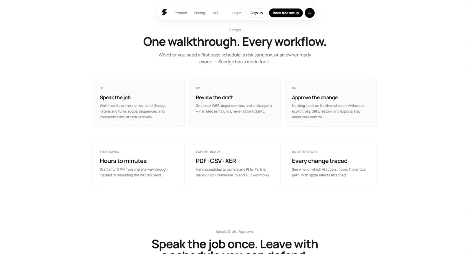Scedge Landing Page — screen 3 of 10