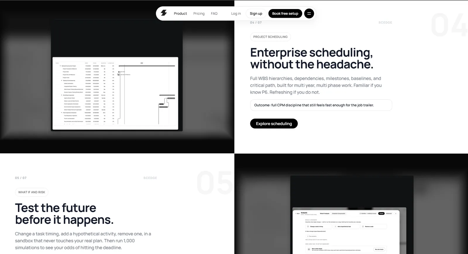 Scedge Landing Page — screen 6 of 10