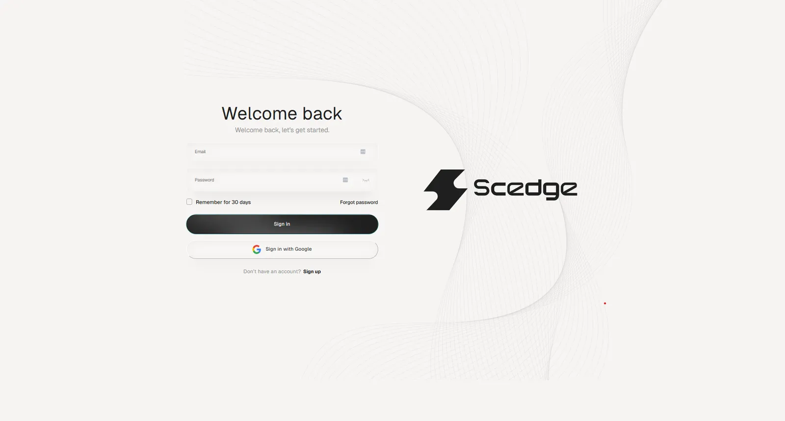 Scedge System — screen 2 of 9