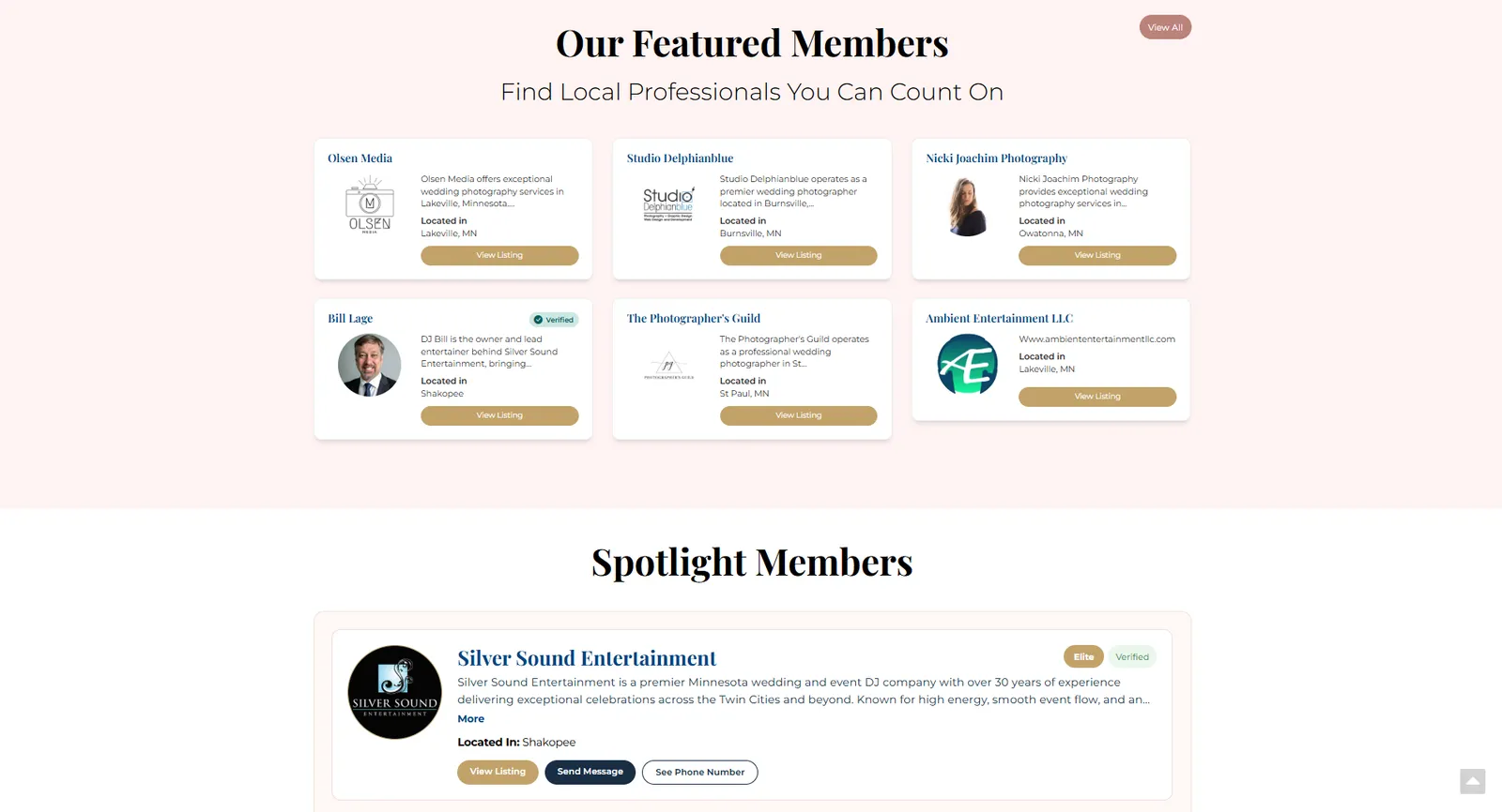 Wedding Directory — screen 2 of 6